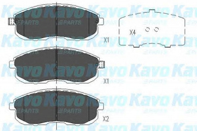 KAVO PARTS kbp6579 -  Комплект тормозных колодок, дисковый тормоз